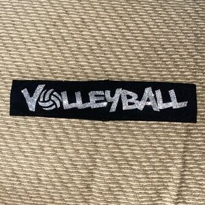 Black volleyball headband